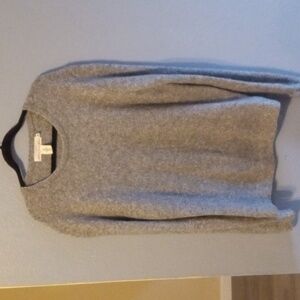 H&M L.O.G.G. Gray 80% Wool Blend Crew neck Sweater Eur XL washable
